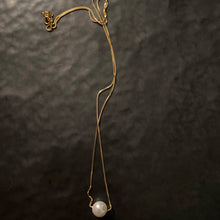 Load image into Gallery viewer, Single pearl necklace - yellow gold
